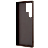 Capa Guess 4G Metal Gold Logo para Samsung Galaxy S23 Ultra - castanho