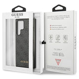Capa Guess 4G Metal Gold Logo para Samsung Galaxy S23 Ultra - cinza