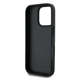 Capa Guess Leather 4G Triangle Strass MagSafe para iPhone 16 Pro Max - Preto