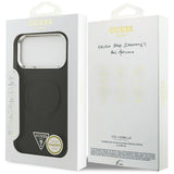 Capa Guess Triangle Logo com MagSafe para iPhone 17 Pro – Preta
