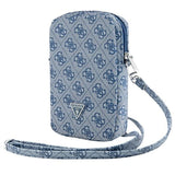 Bolsa Guess Zip 4G Triangle - azul