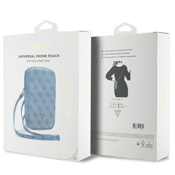 Bolsa Guess Zip 4G Triangle - azul