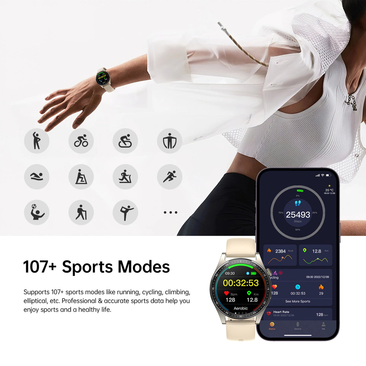 Smartwatch Joyroom Classic Series JR-FC2 - dourado