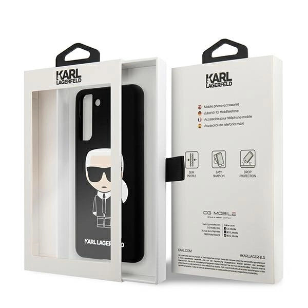 Capa Karl Lagerfeld KLHCS21MSLFKBK para Samsung Galaxy S21+ - Preto