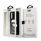 Capa Karl Lagerfeld KLHCS21MSLFKBK para Samsung Galaxy S21+ - Preto