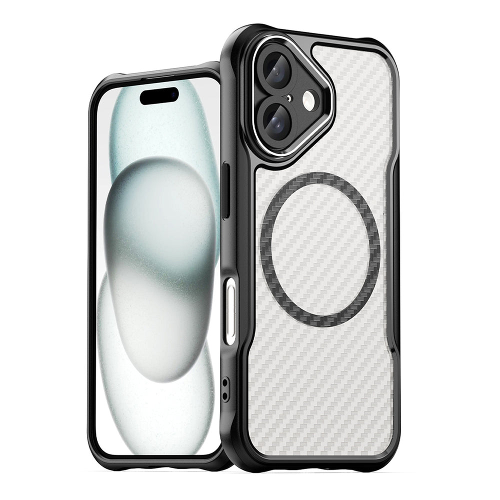 Capa de Silicone MagSafe Leading Series para iPhone 16 / Preta