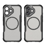 Capa de Silicone MagSafe Leading Series para iPhone 16 / Preta