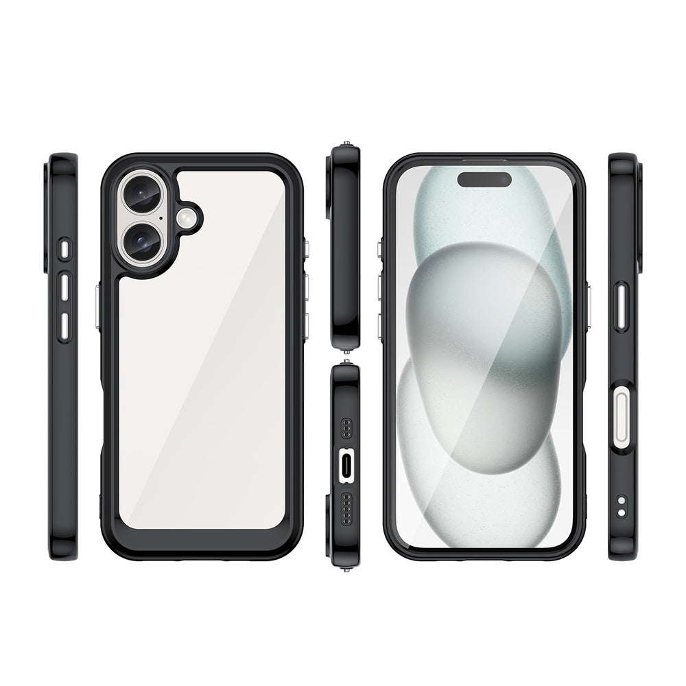 Capa Outer Space Moldura em Gel para iPhone 16 - preta