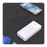 Powerbank Dudao K10Pro 2.4A 20000mAh 2 x USB-A - preto