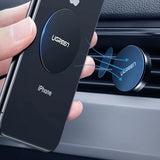 Ugreen LP123 30836 placas metálicas redondas para suportes magnéticos de telefone - preto (2 unidades)