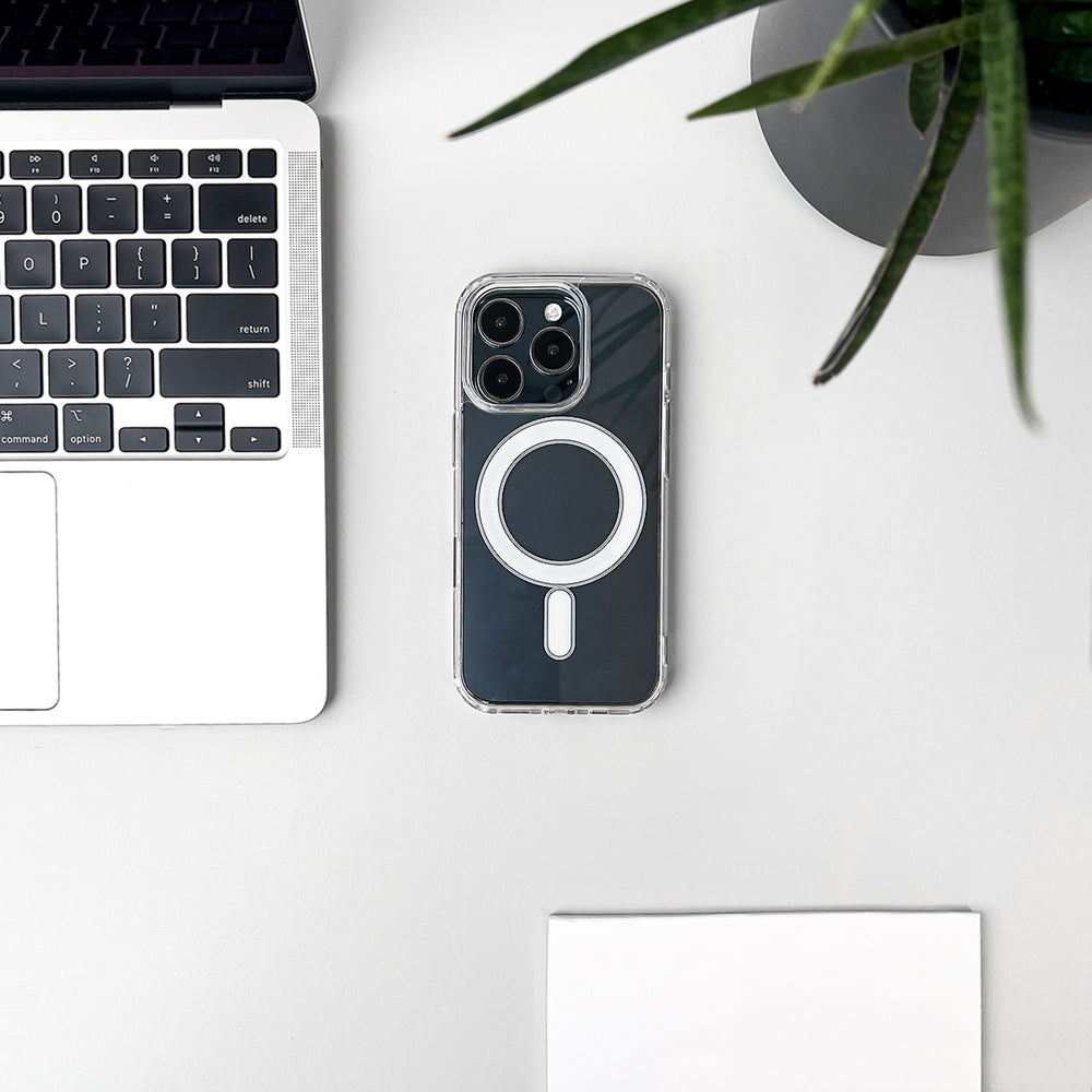 Capa Ultra Clear MagSafe compatível para iPhone 17 Pro - Transparente
