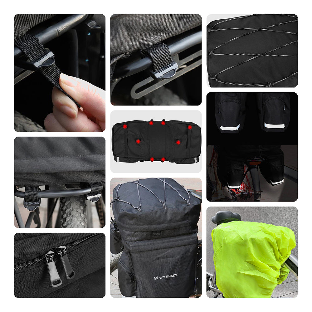 Bolsa para bagageiro de bicicleta Wozinsky de 60L (WBB13BK)