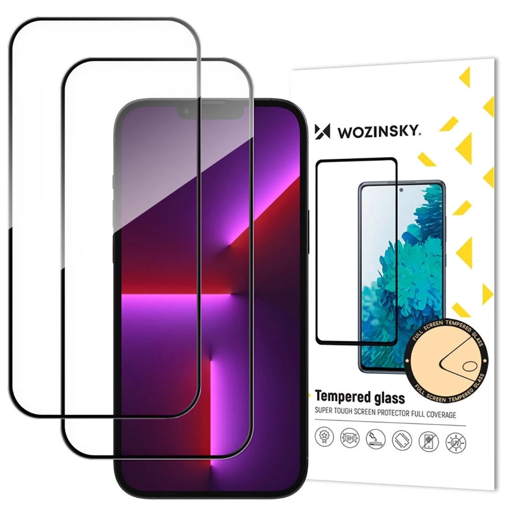 Película de Vidro Temperado Wozinsky Full Glue 2-Pack para iPhone 17 Pro Max