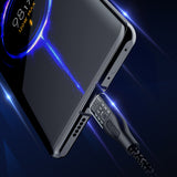 Cabo Dudao L22C USB-C para USB-C 120W 1m - cinza