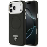Capa Guess Triangle Logo com MagSafe para iPhone 17 Pro – Preta