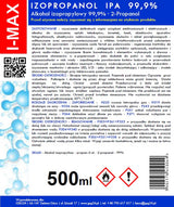 Álcool isopropílico Isopropanol IPA I-MAX 99,9% Spray 500ML