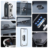 Wozinsky suporte magnético para carro no painel 360 autoadesivo preto (WMH-05)