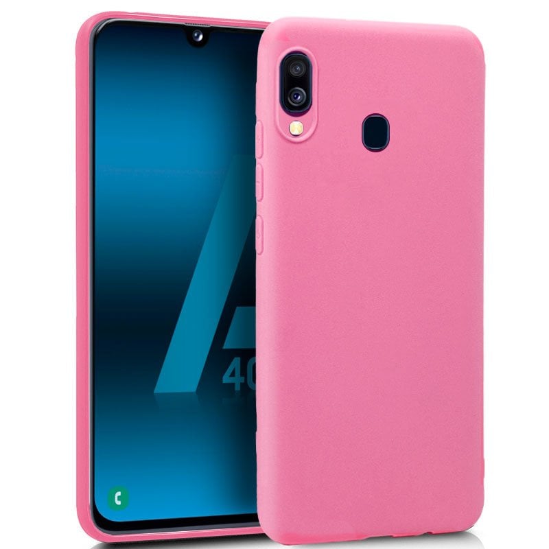 Capa TPU Silicone Rosa para Samsung Galaxy A40 - Multi4you®