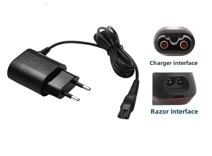 Cabo Carregador Plug EU de 15V para Barbeador Elétrico Philips Multi4you