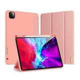 Capa Livro Horizontal Dux Ducis Domo Multi Angle para iPad 12,9 2021 - Rosa