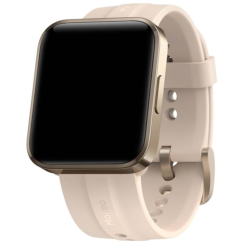 Maimo Watch Flow Dourado com Pulseira Creme - Relógio inteligente