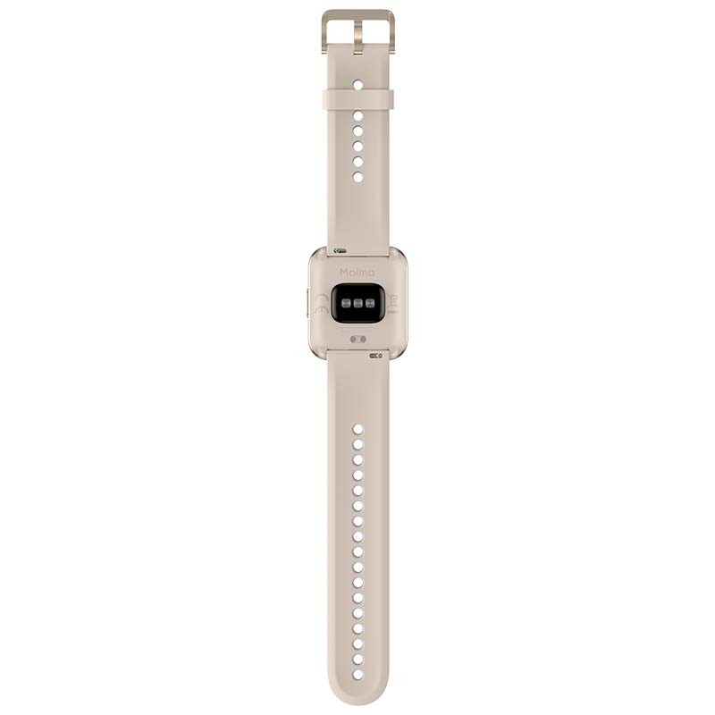 Maimo Watch Flow Dourado com Pulseira Creme - Relógio inteligente