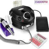 Broca Elétrica de Unha Profissional – 35.000 RPM - Preta