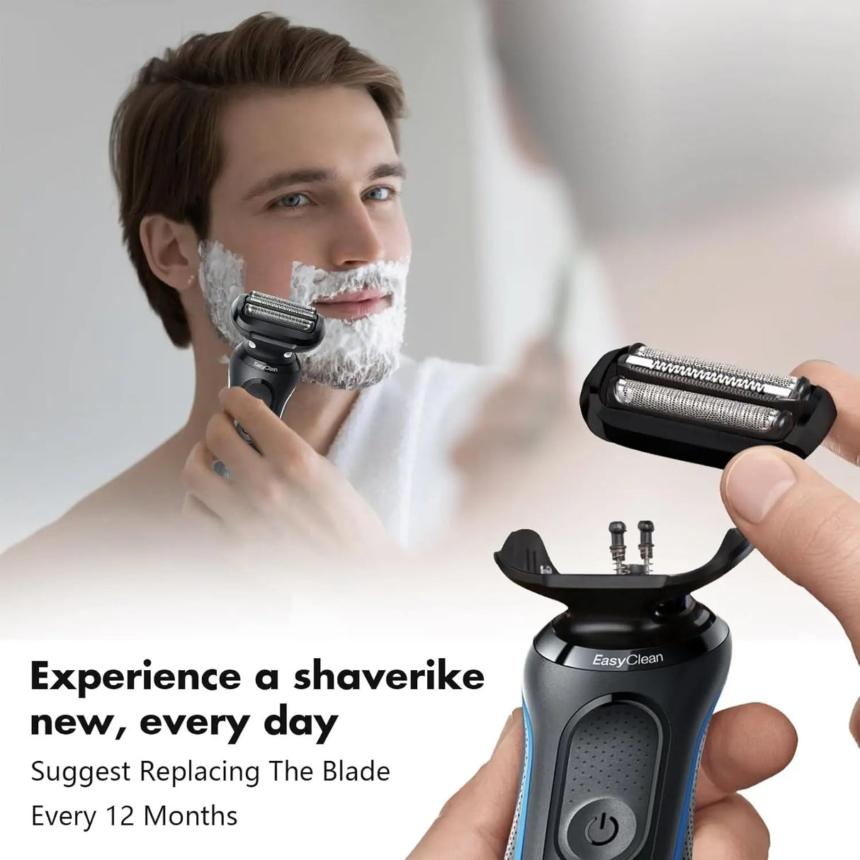 Cabeça de Substituição 53B para Barbeador Elétrico Braun Série 5 e Série 6 Multi4you