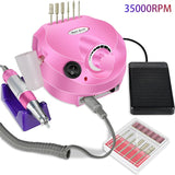 Broca Elétrica de Unha Profissional – 35.000 RPM - Rosa