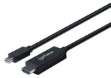 Adaptador de Cabo de Vídeo Manhattan 153249 - Preto