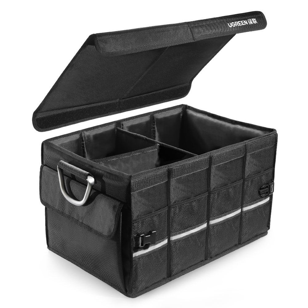 Ugreen organizador multifuncional de carro para o porta-malas preto (LP256 80710)