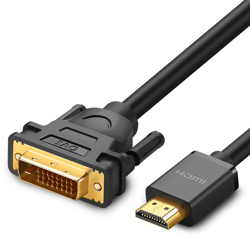 Cabo Ugreen bidirecional HDMI - DVI 2m preto (HD106)