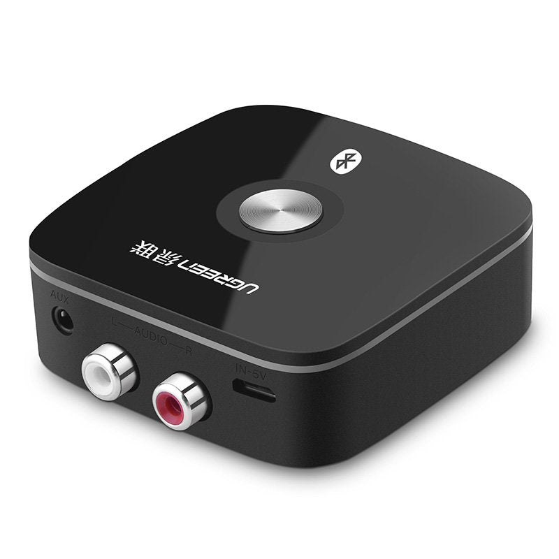 Adaptador Ugreen receptor Bluetooth 5.1 aptX 2RCA / mini jack 3,5 mm preto (40759)