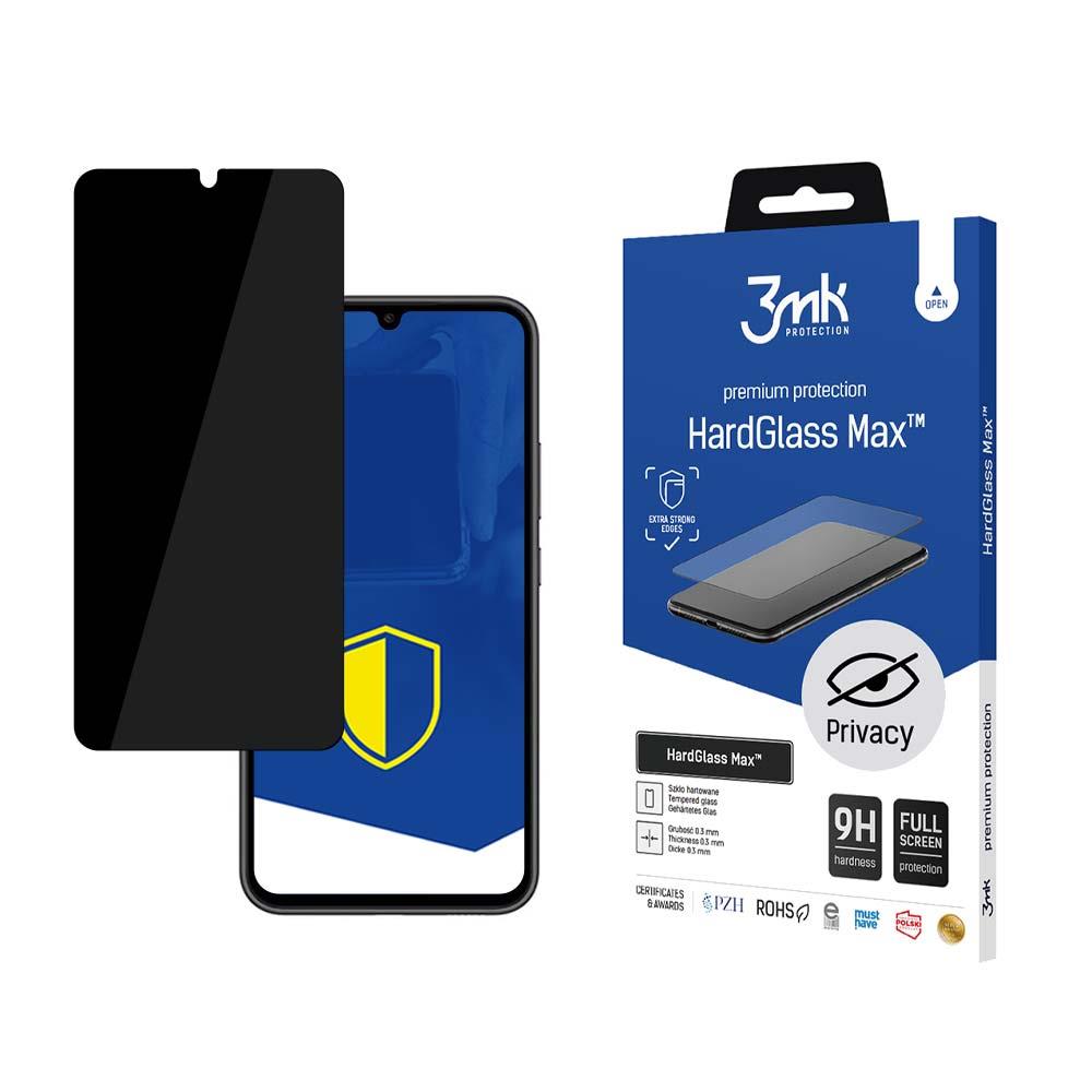 Vidro Privativo 9H 3mk HardGlass Max Privacy™ para Samsung Galaxy A34 5G