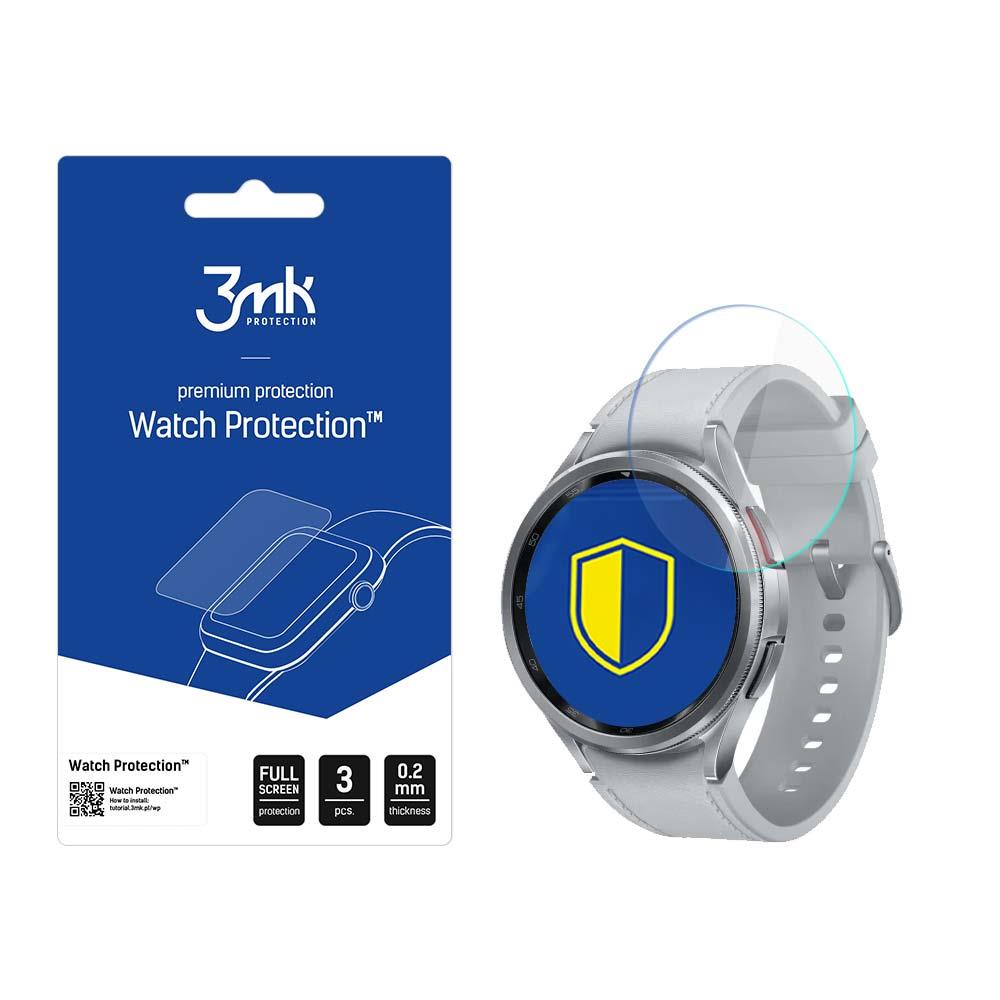 Proteção 3mk Watch Protection™ v. FlexibleGlass Lite em vidro híbrido para Samsung Galaxy Watch 6 Classic 43mm