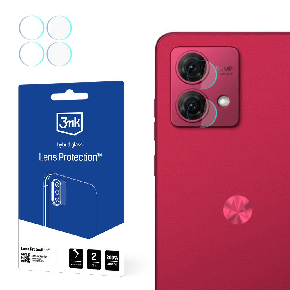 Vidro para câmera 3mk Lens Protection™ híbrido para Motorola Moto G84 5G