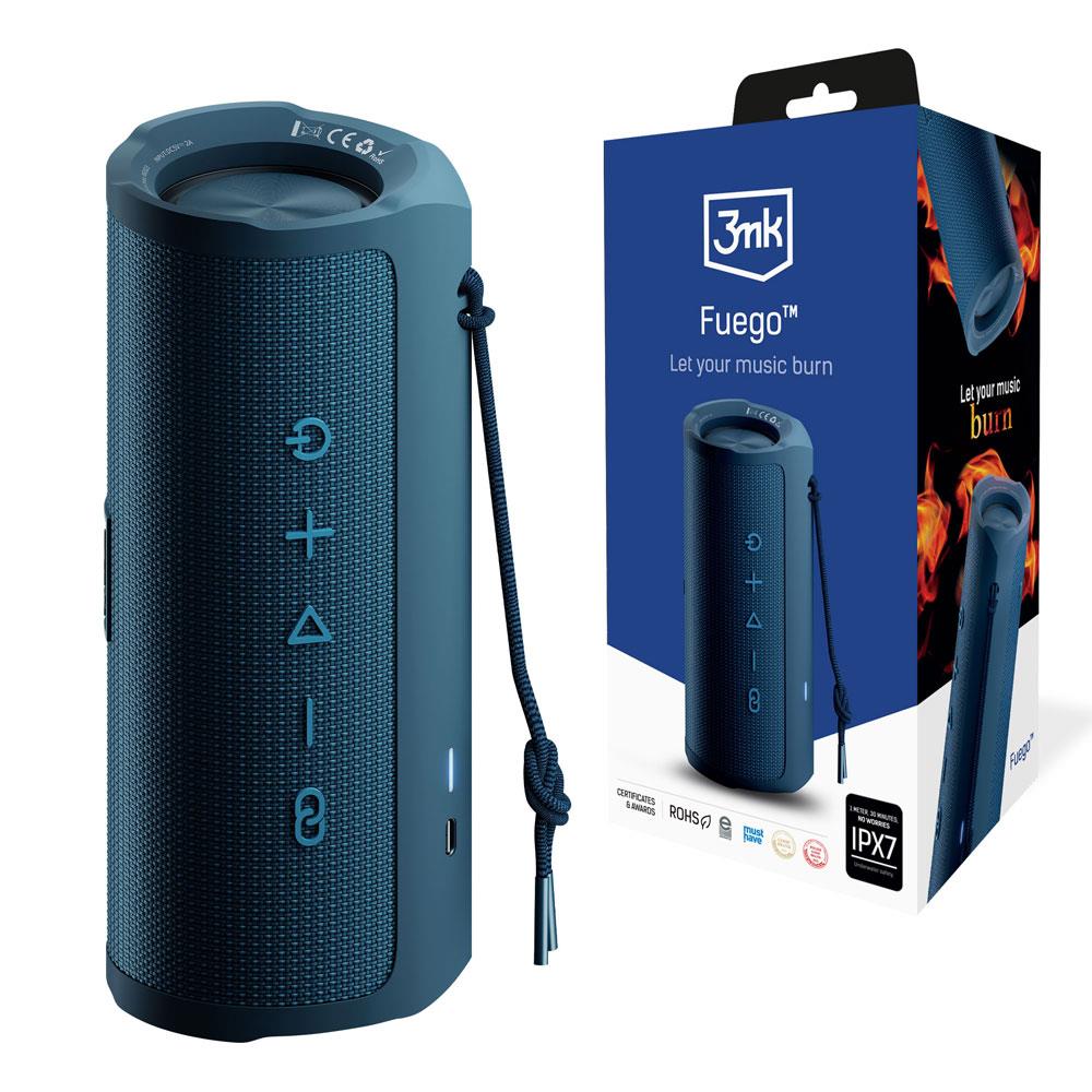 Alto-falante 3mk Fuego Bluetooth sem fio - azul