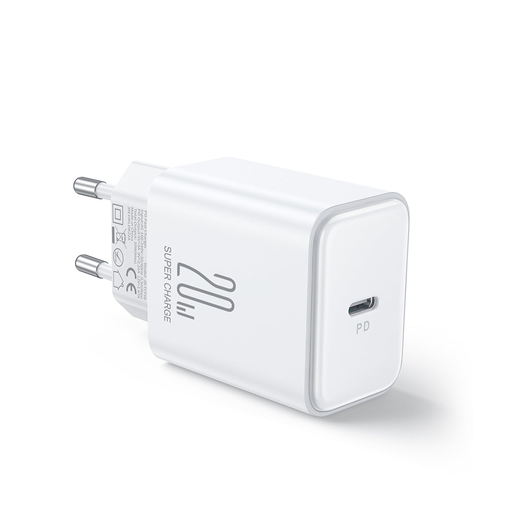 Carregador Joyroom JR-TCF06 20W USB-C PD com cabo USB-C / Lightning - branco