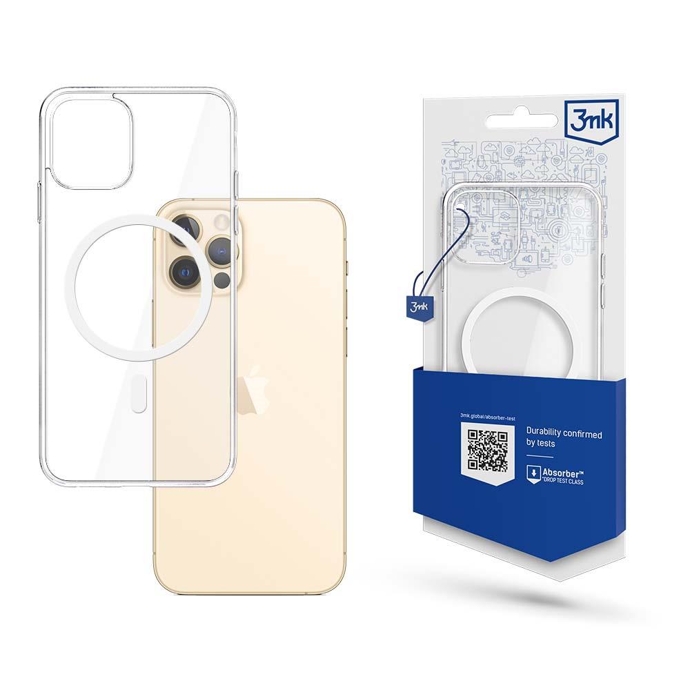 Capa 3mk Mag Case com MagSafe para iPhone 12 / iPhone 12 Pro - transparente