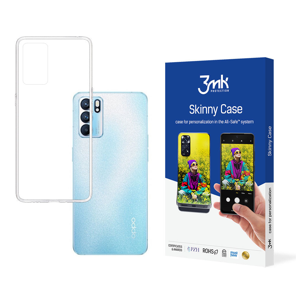 Capa 3mk Armor Case para Oppo Reno 6 5G - transparente