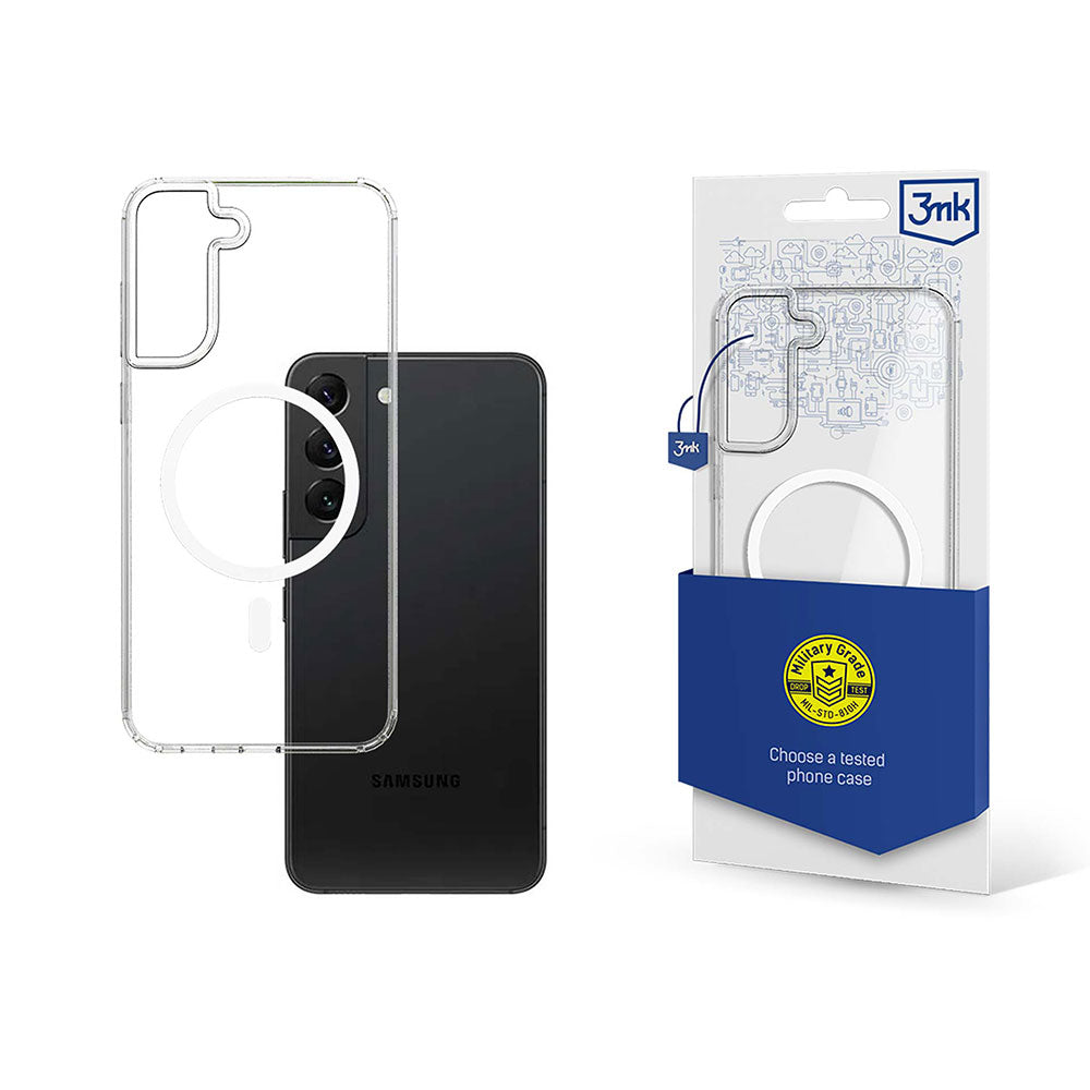 Capa 3mk MagCase com módulo magnético para Samsung Galaxy S22 5G - transparente
