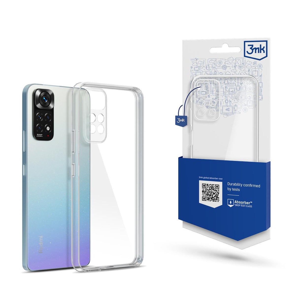 Capa 3mk Clear Case para Xiaomi Redmi Note 11 Pro 4G / 5G - transparente