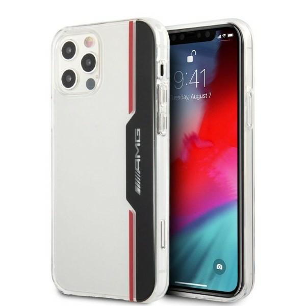 Etui AMG Electroplate Vertical para iPhone 12 / iPhone 12 Pro - transparente