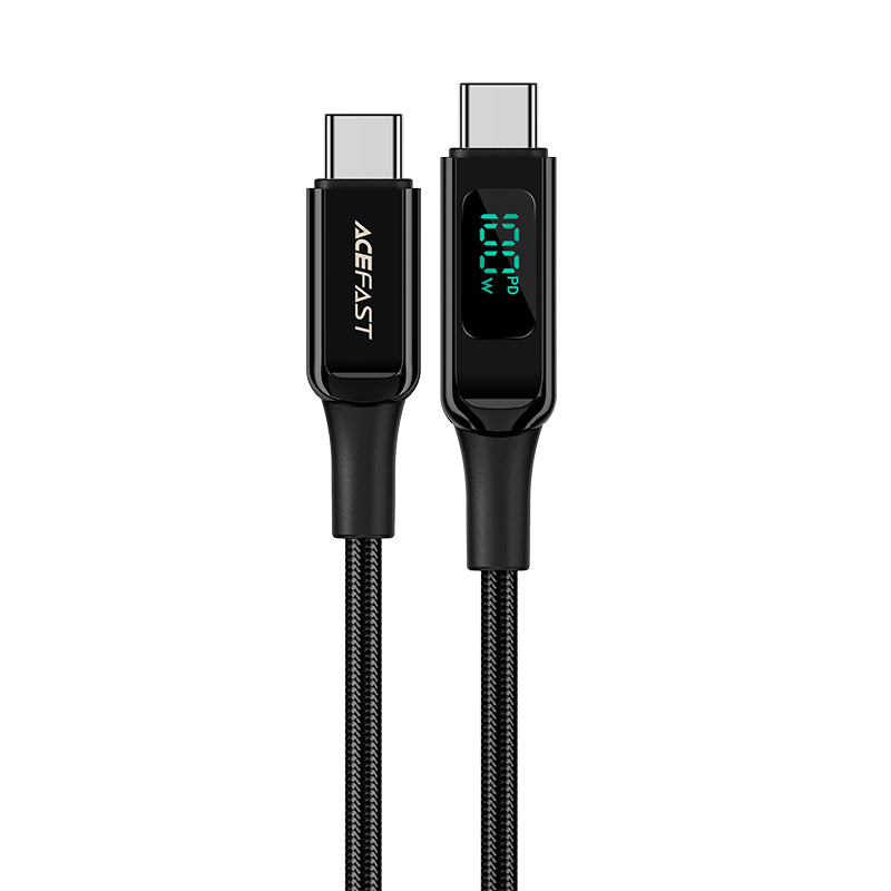 Cabo Acefast C6-03 Preto USB-C para USB-C PD QC 100W 5A 480Mb/s 2m - preto