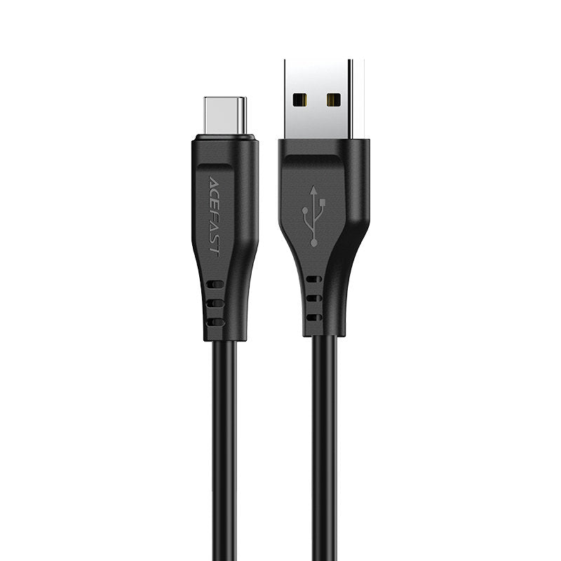 Cabo Acefast USB - USB Tipo C 1,2m, 3A preto (C3-04 preto)