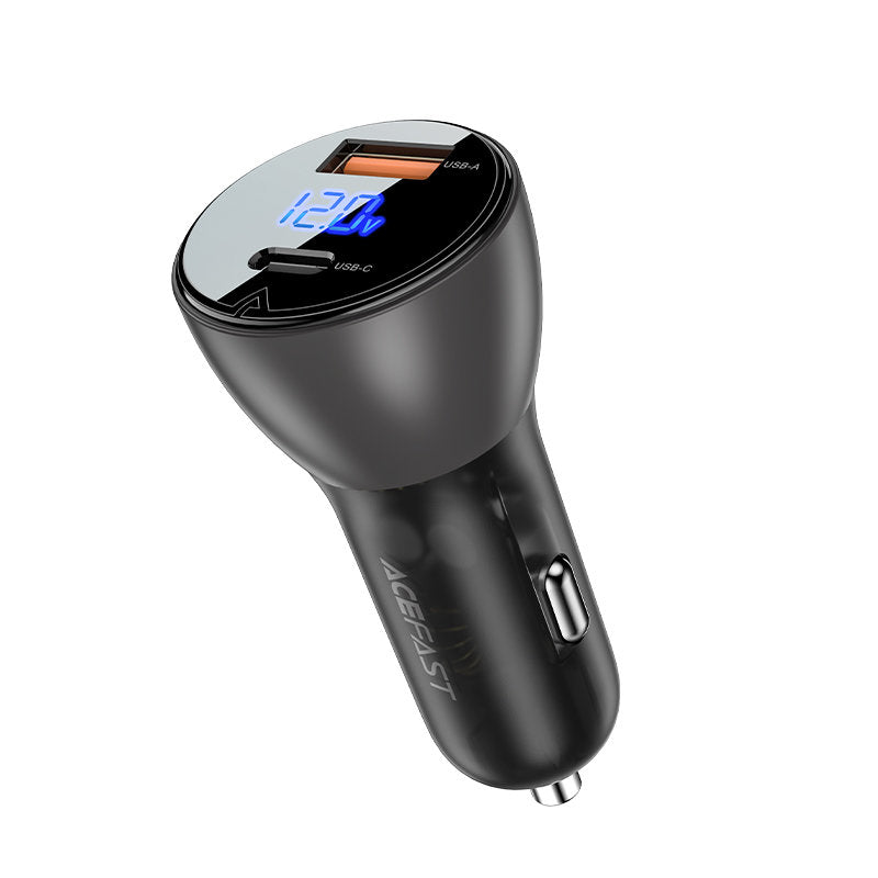 Carregador de carro Acefast 63W USB Tipo C / USB, PD3.0, PPS, QC3.0, AFC, FCP, SFCP preto (B6 black)