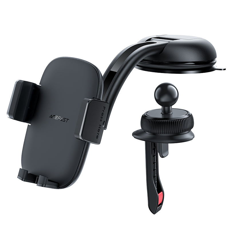 Acefast suporte de carro para telefone para painel e grade de ventilação preto (D5 black)