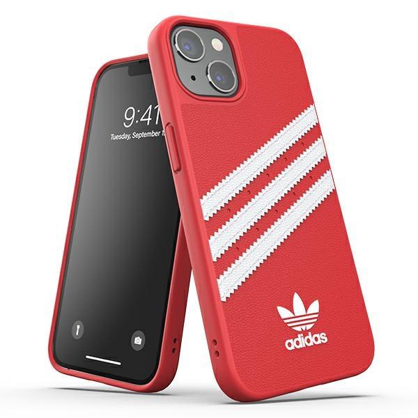 Estojo Adidas OR Moulded Case PU para iPhone 13 Pro / iPhone 13 - vermelho