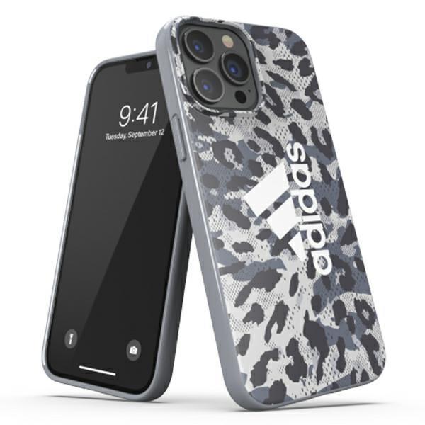 Etui Adidas OR SnapCase Leopard para iPhone 13 Pro Max - cinza