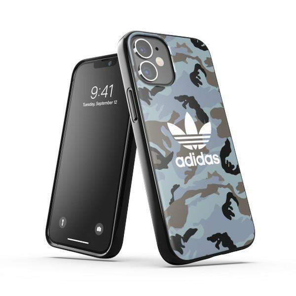 Capa Adidas OR SnapCase Camo para iPhone 12 mini - azul e preta